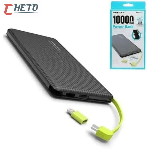 Power Bank Pineng Original Portátil — bateria extra para rotina, viagem e trabalho