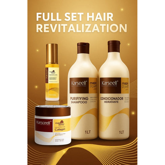 Kit Karseell Completo – Hidratação Intensa, Brilho e Menos Frizz