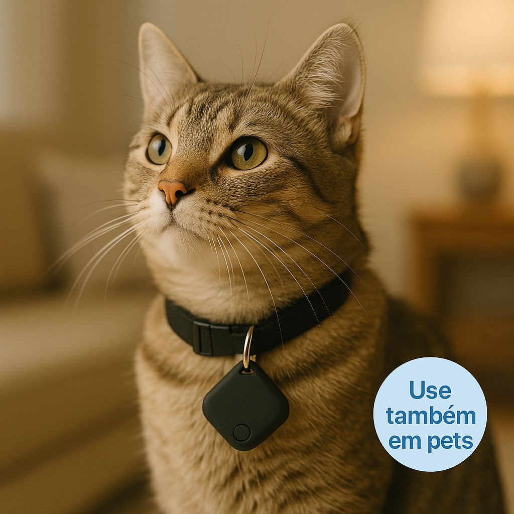 Rastreador Bluetooth para iPhone – Encontre Chaves, Bolsa e Pets em Segundos