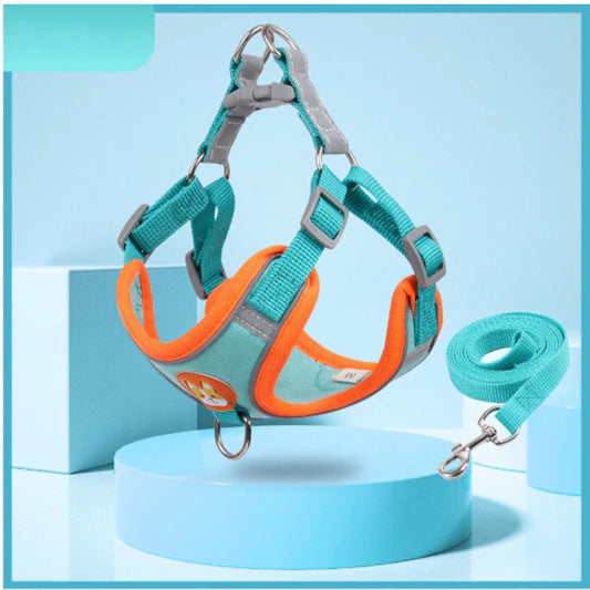 Coleira Peitoral Tipo Colete com Guia – Mais Conforto e Controle para seu Pet