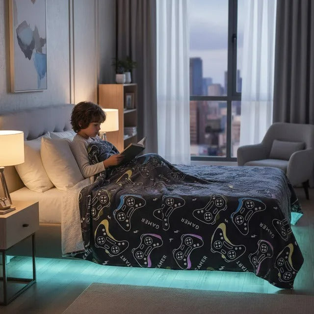 Manta Infantil que Brilha no Escuro – Noites Mágicas e Confortáveis para Crianças